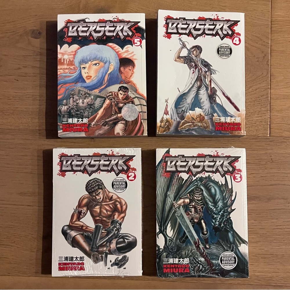 Berserk manga series 2-5